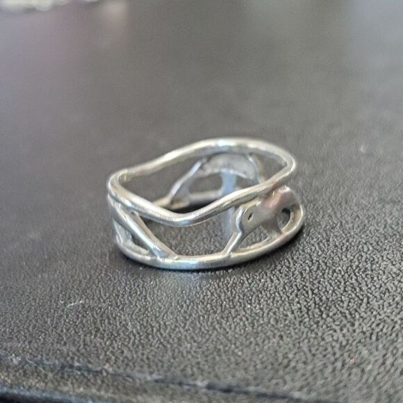 Marsala Company sterling silver dolphin ring size 8.5 - Picture 6 of 10